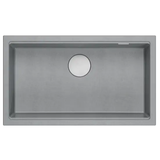 LOGAN 110 zlewozmywak granitowy silver stone 76x44x23,5 cm wpuszczany